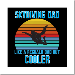 Funny Skydiving Dad Posters and Art